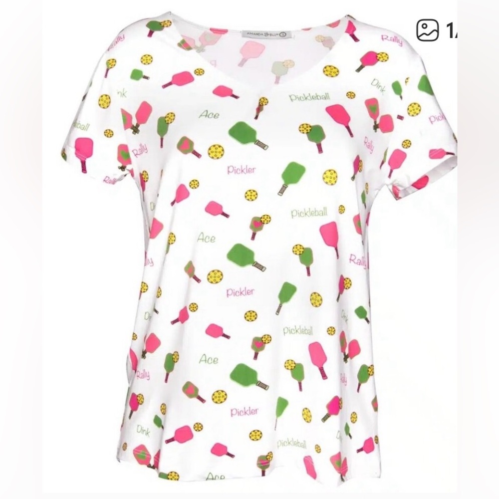 Colorful Pickleball Pajama Set.
